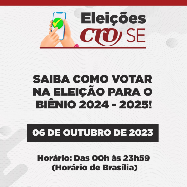 ELEIÇÃO CRO-SE | Confira o passo a passo da votação